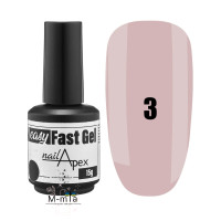 Гель для нарощування Nail Apex Fast gel 15 мл №3